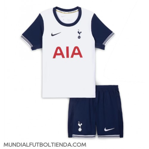 Camiseta Tottenham Hotspur Primera Equipación Replica 2024-25 para niños mangas cortas (+ Pantalones cortos)